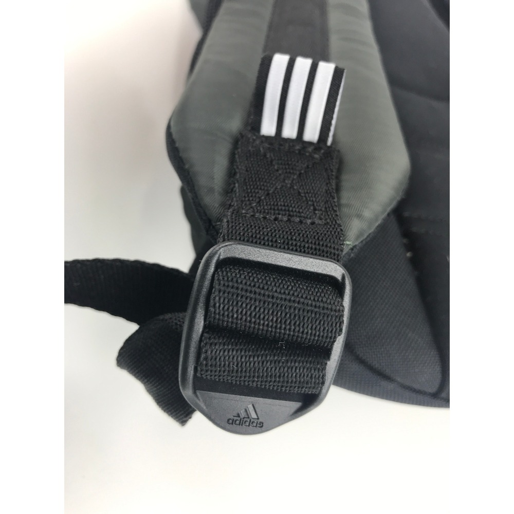 Adidas THE BRAND WITH‎ THREE STRIPES Backpack Army Green Polyester Bag RN 90288 - Picture 15 of 16